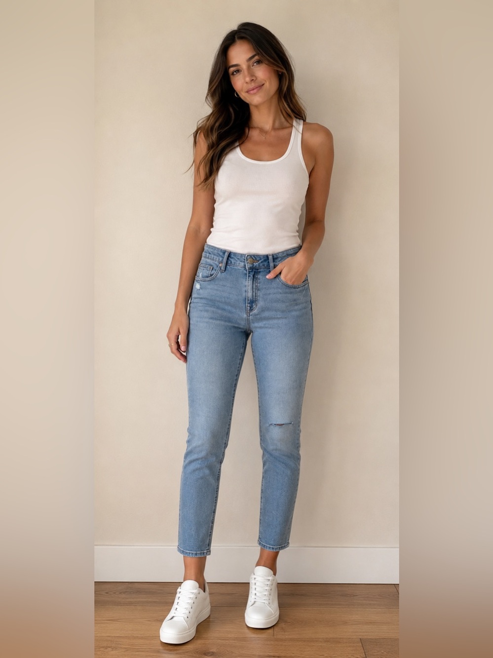 Harper Heritage Light Wash Skinny Jeans
